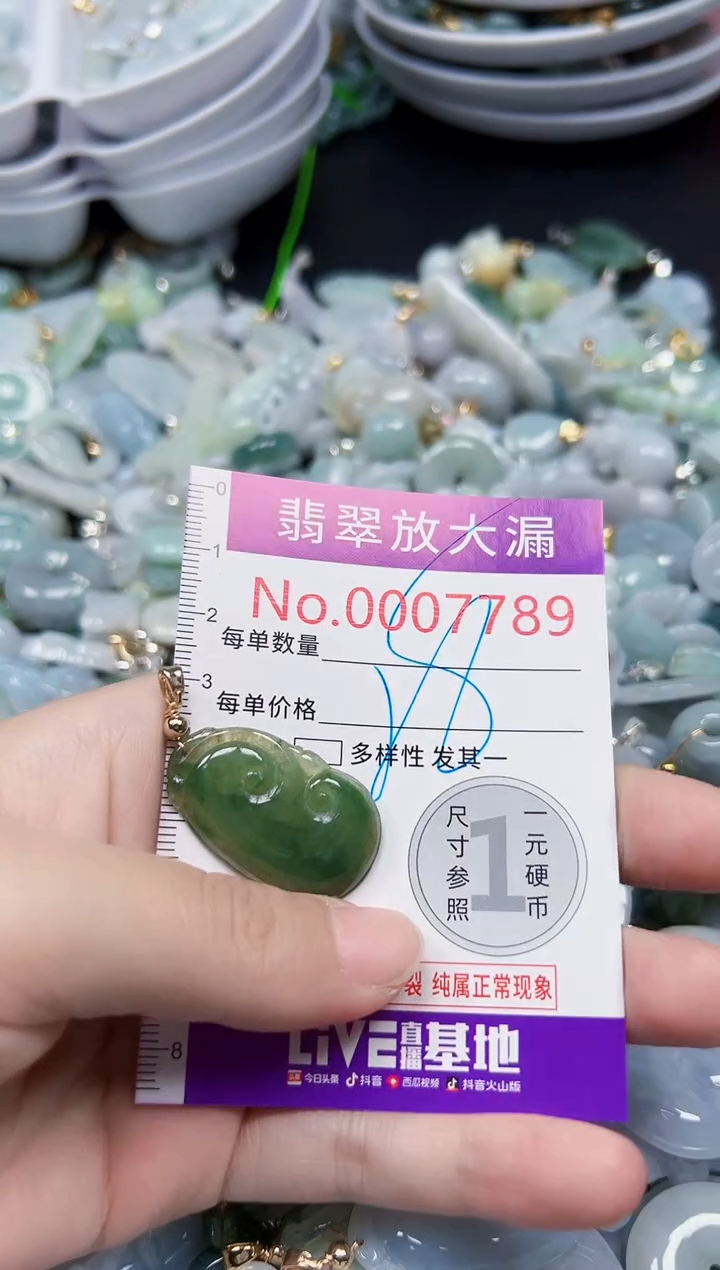 颈饰未镶嵌翡翠7789