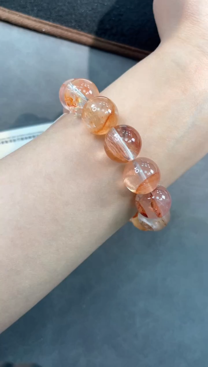 【闪购商品】水晶手链未镶嵌61号锦鲤胶花单圈15mm