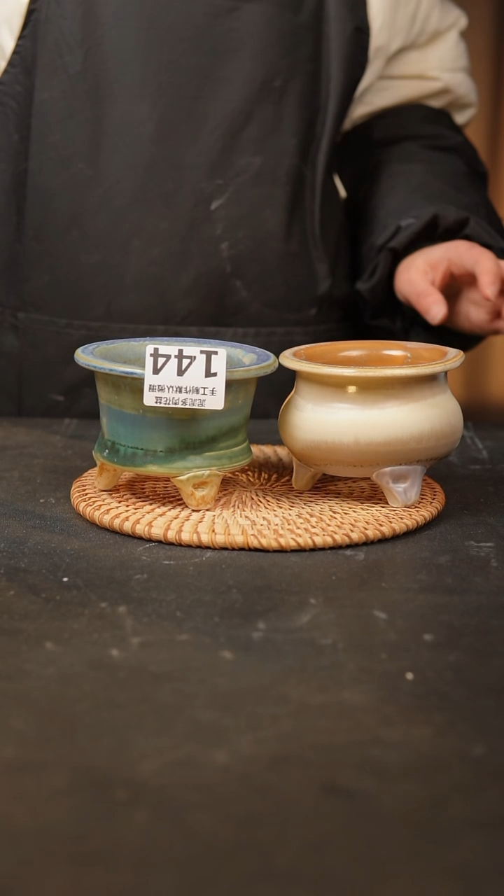 【闪购商品】瓷片144泥泥手工花盆