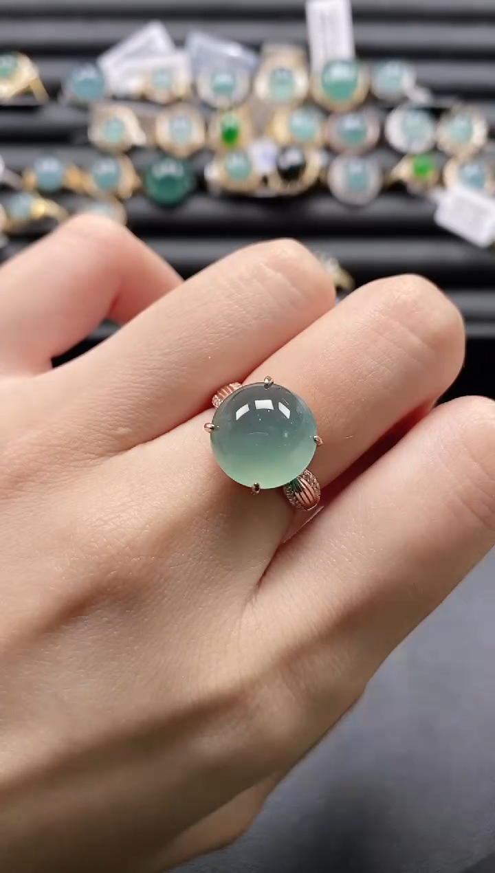 【闪购商品】翡翠戒指银S925镶嵌1111