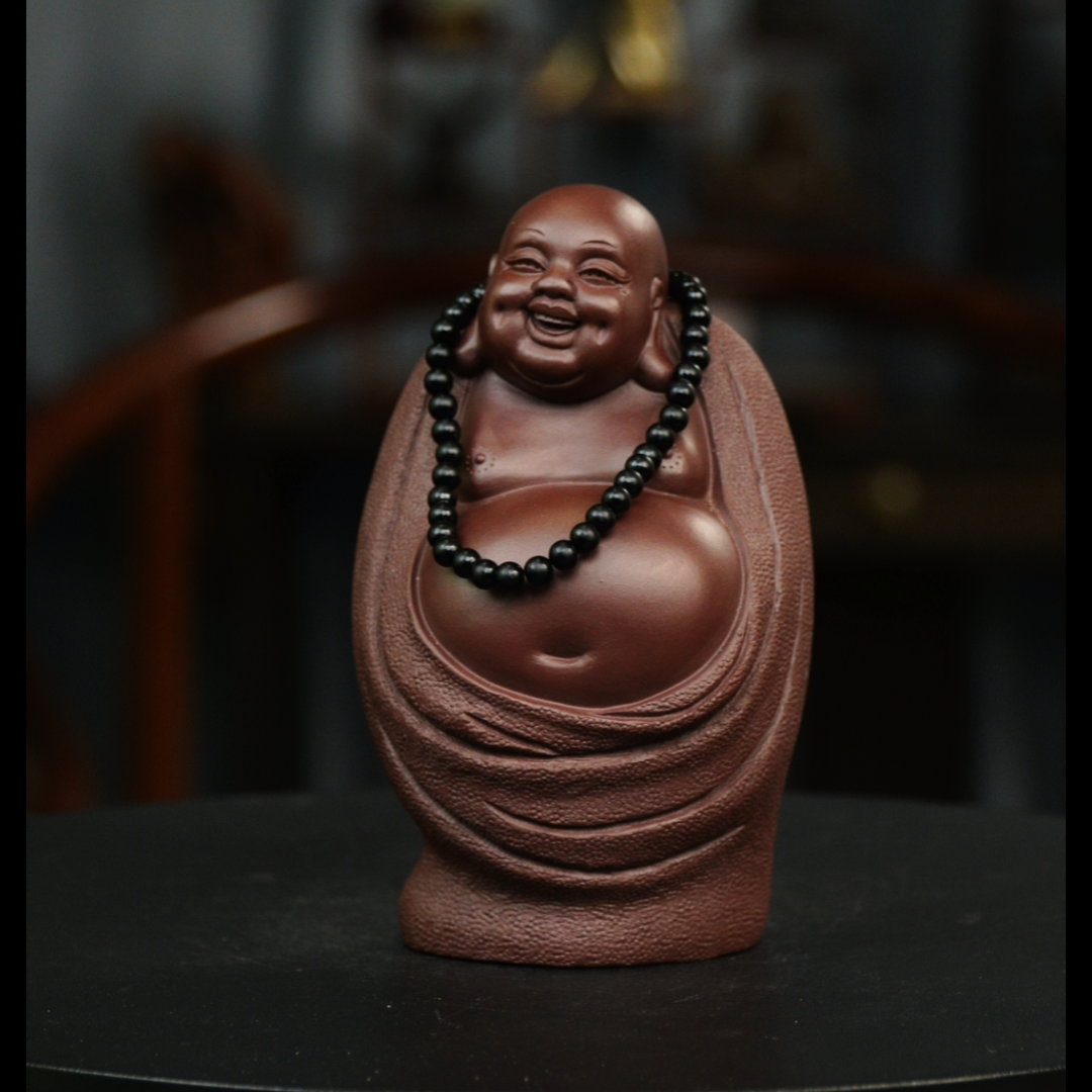 高弥勒佛 带佛珠 摆件