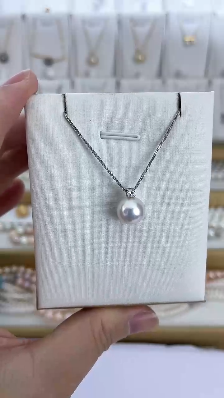 【闪购商品】淡水珍珠颈饰未镶嵌天然极光奥白光戴妃吊坠