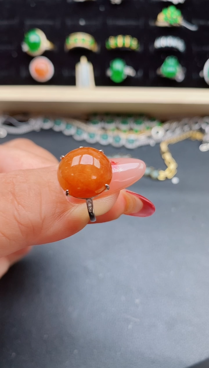 【闪购商品】翡翠戒指银S925镶嵌321321