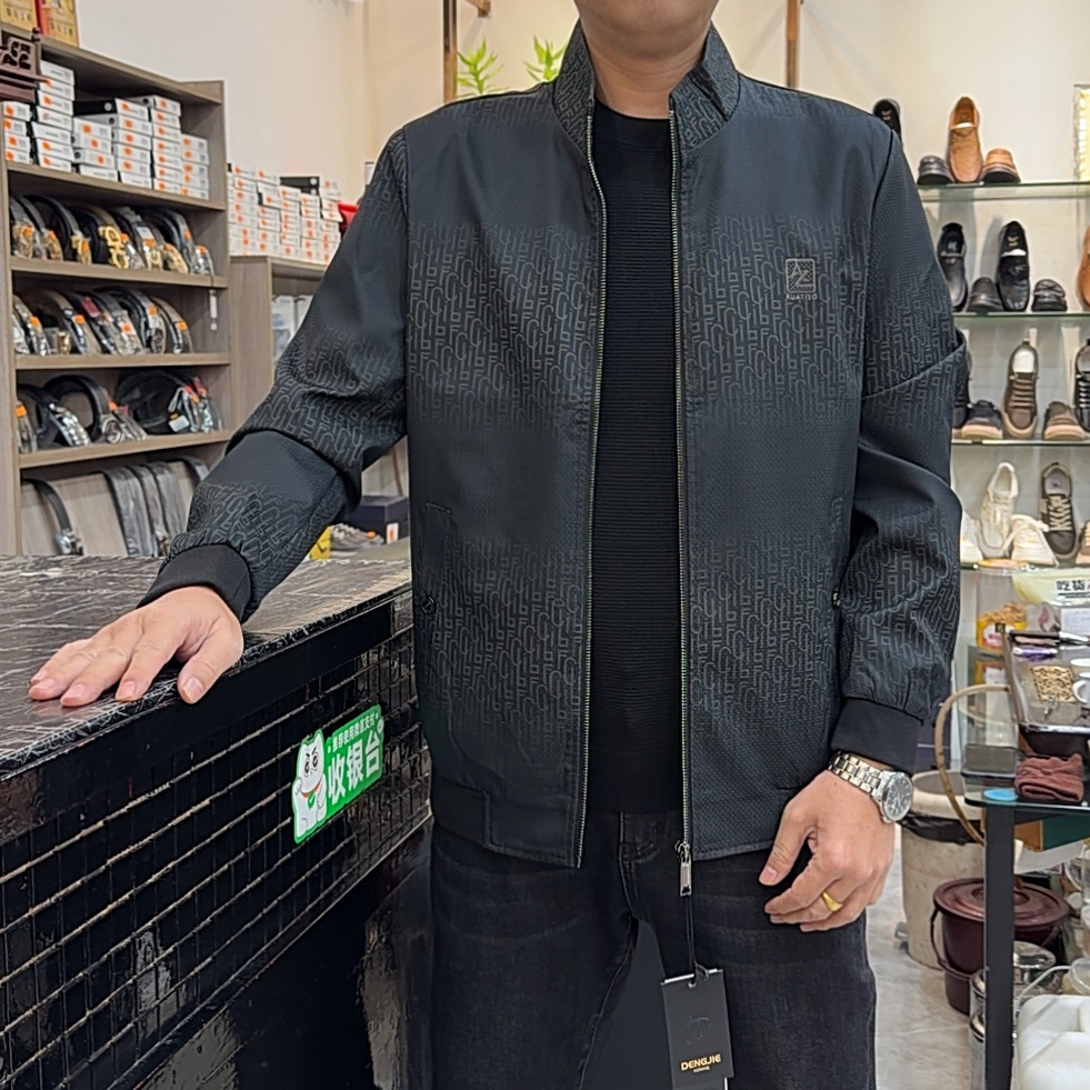 【大公道实体】新款秋冬时尚休闲百搭男士立领商务夹克外套