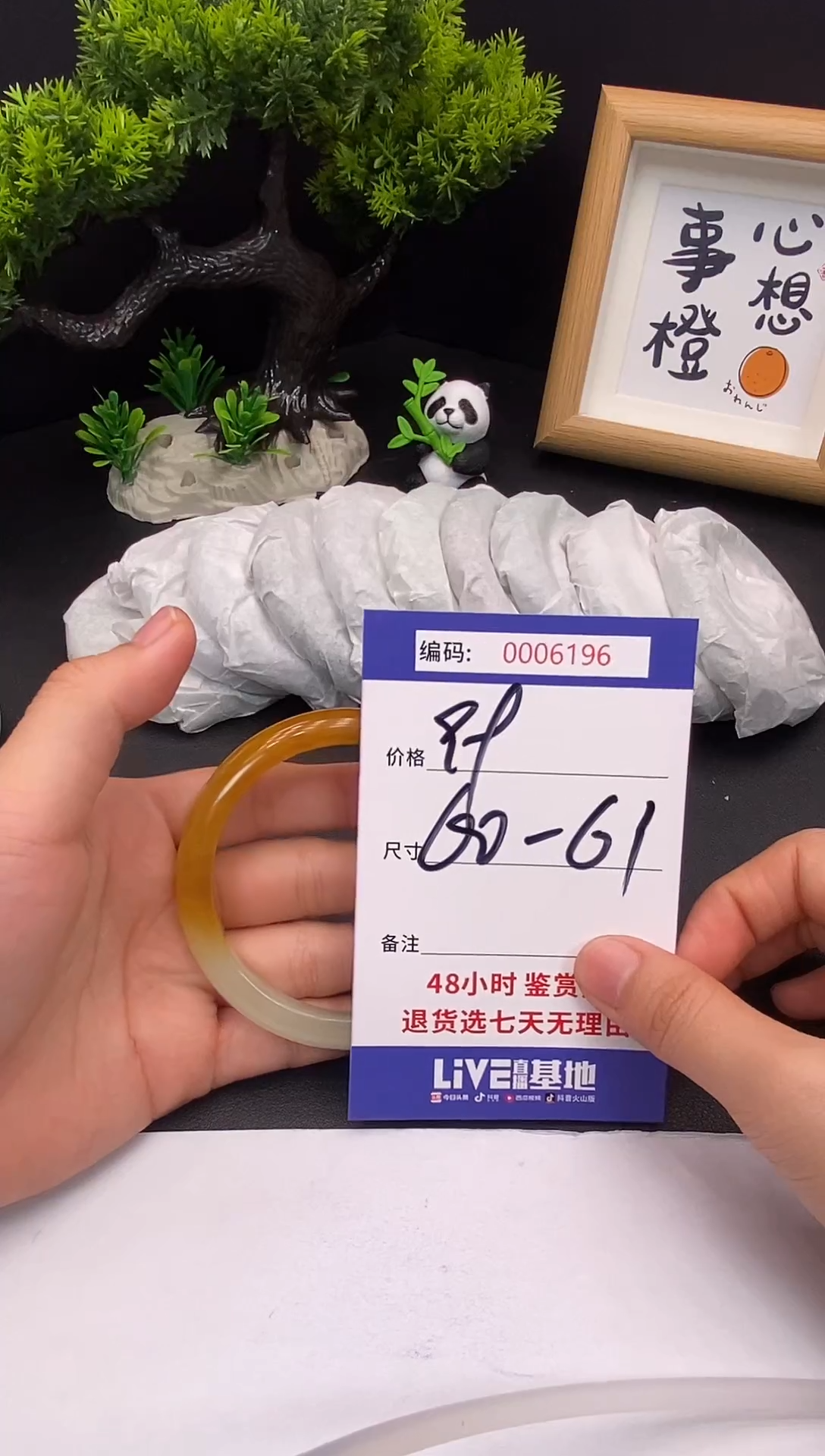 未镶嵌手镯翡翠0006196