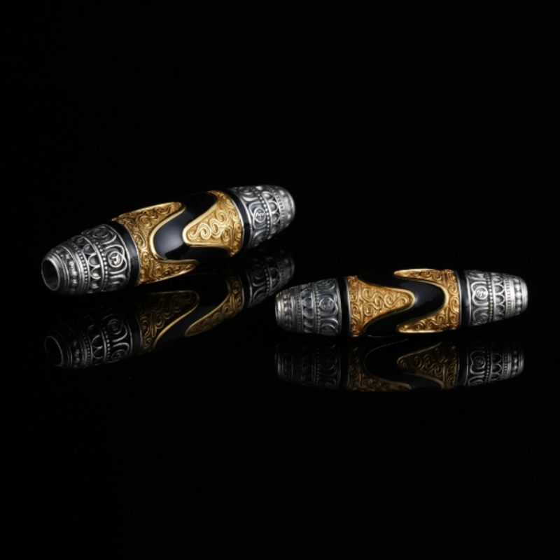 925银银制品 s925银制品 喜三福传承文创 虎牙珠 潮流百搭吊坠