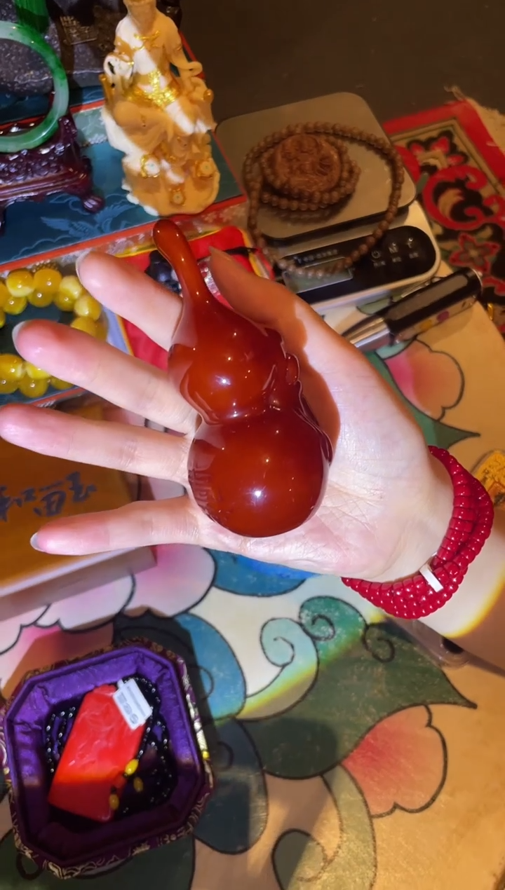 未镶嵌颈饰蜜蜡老蜜葫芦