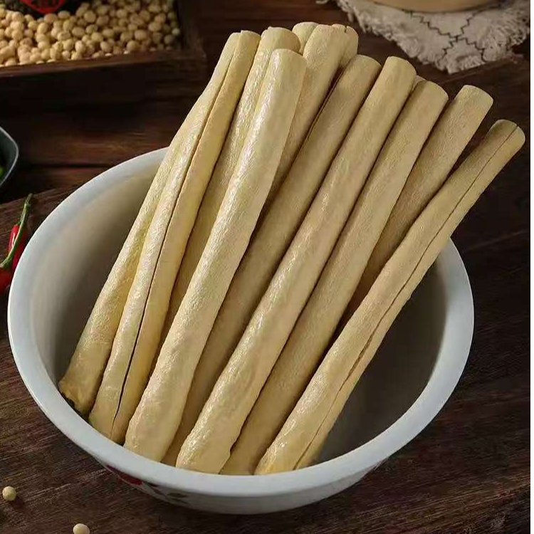 大别山农家手工制作豆皮棍