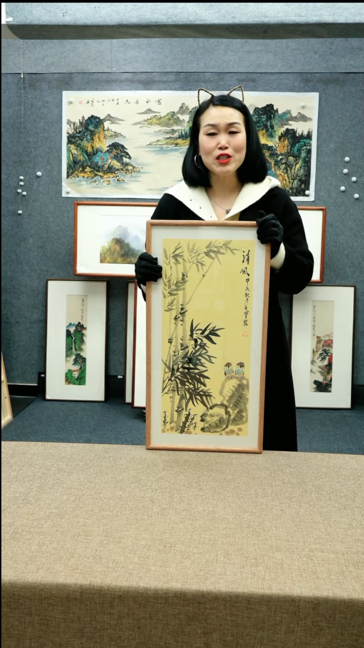 【闪购商品】国画33*66夏寒老师花鸟