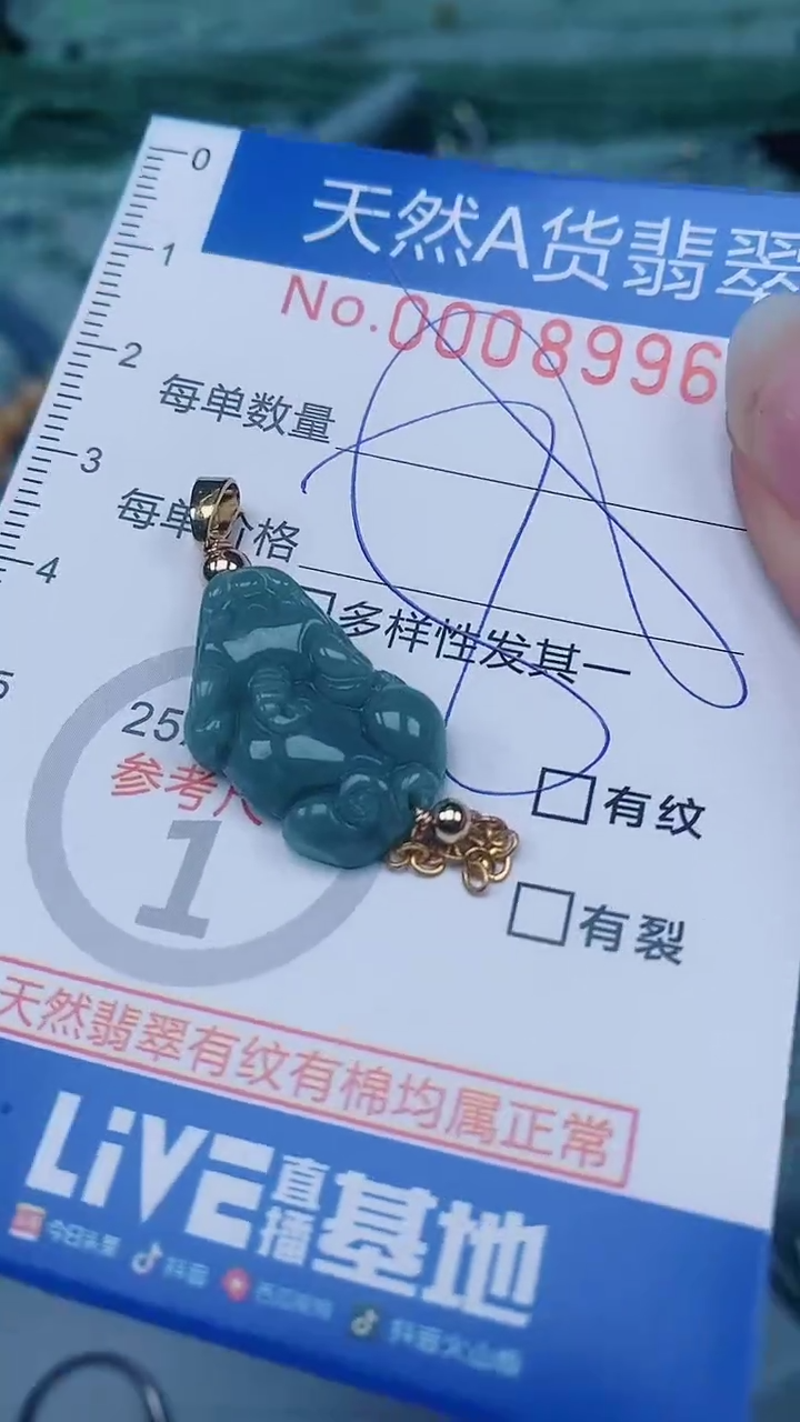 翡翠未镶嵌颈饰00008996