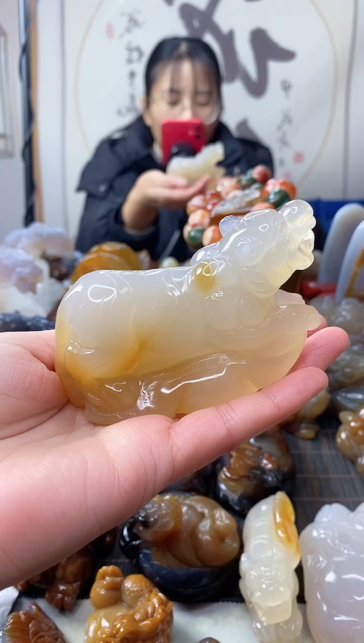 【闪购商品】玛瑙/玉髓手把件未镶嵌0