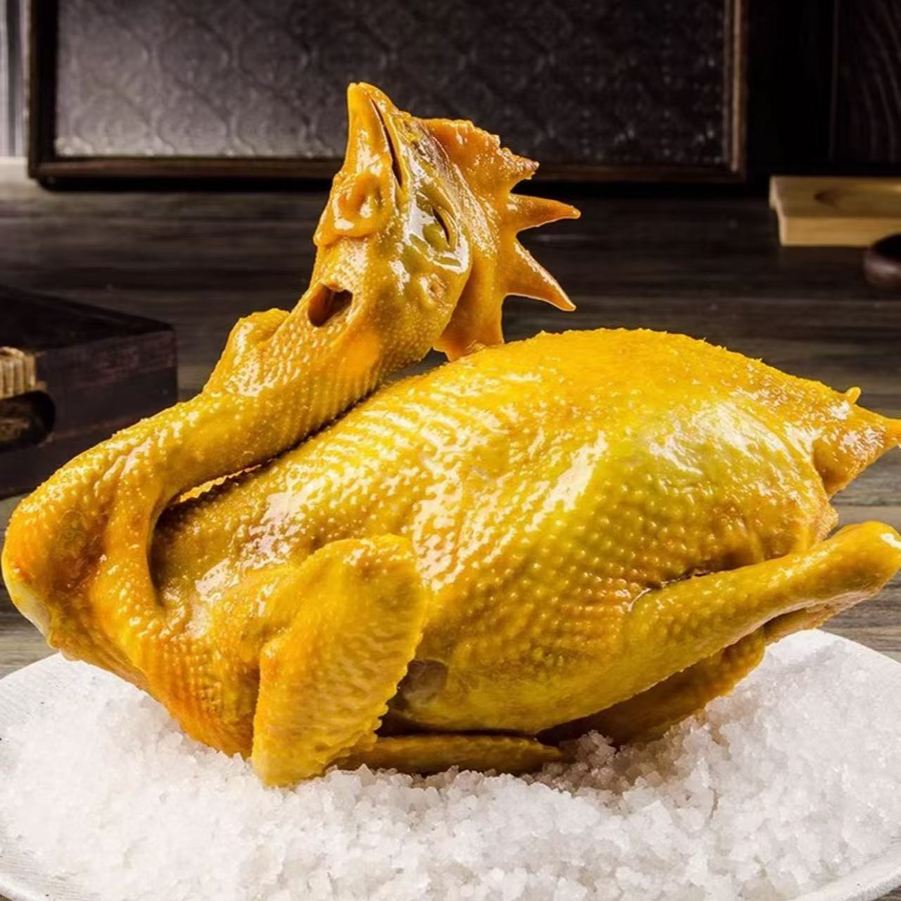 【顺丰包邮】新鲜现做广式风味古法盐焗鸡咸香肉嫩解馋零食（750g）