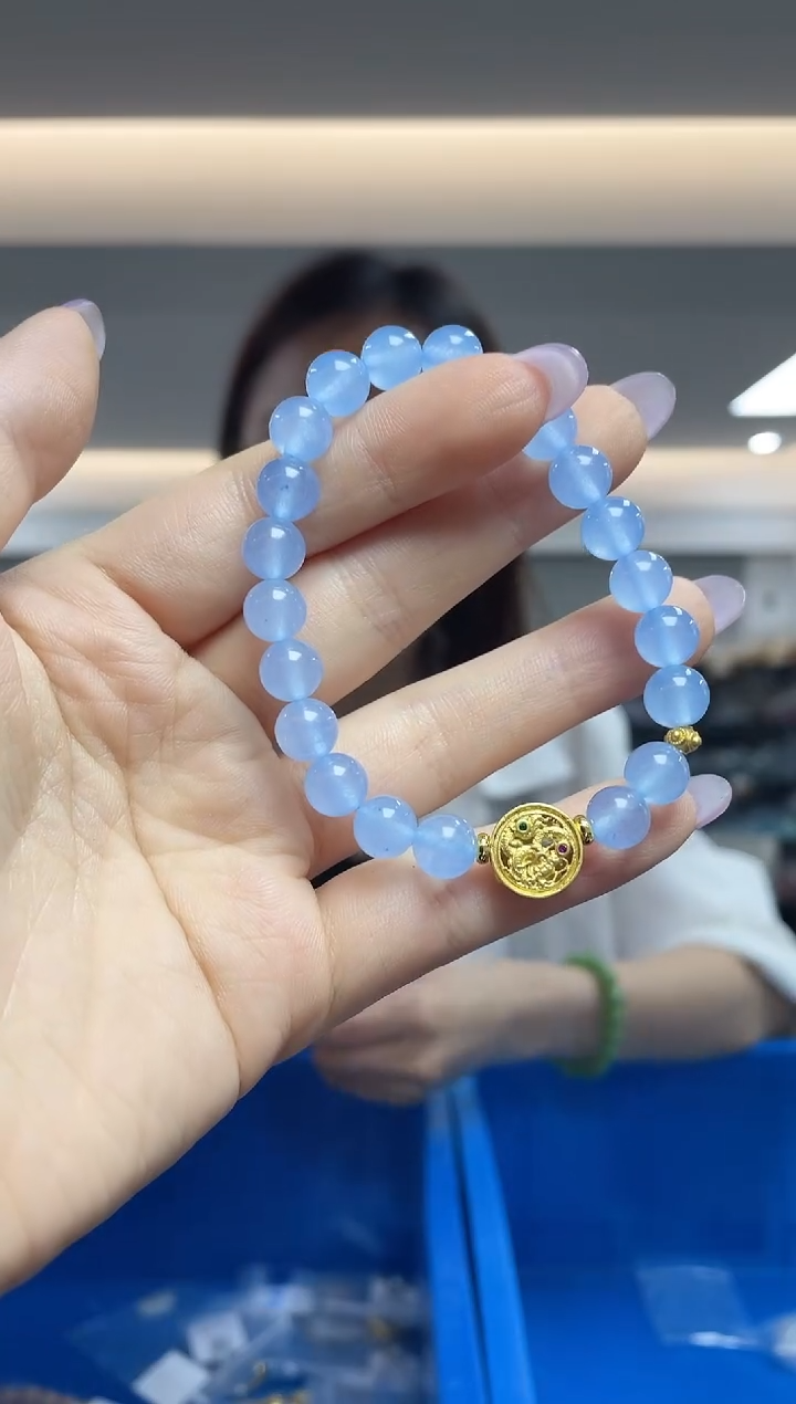 海蓝宝石手串未镶嵌（多样性发一件）