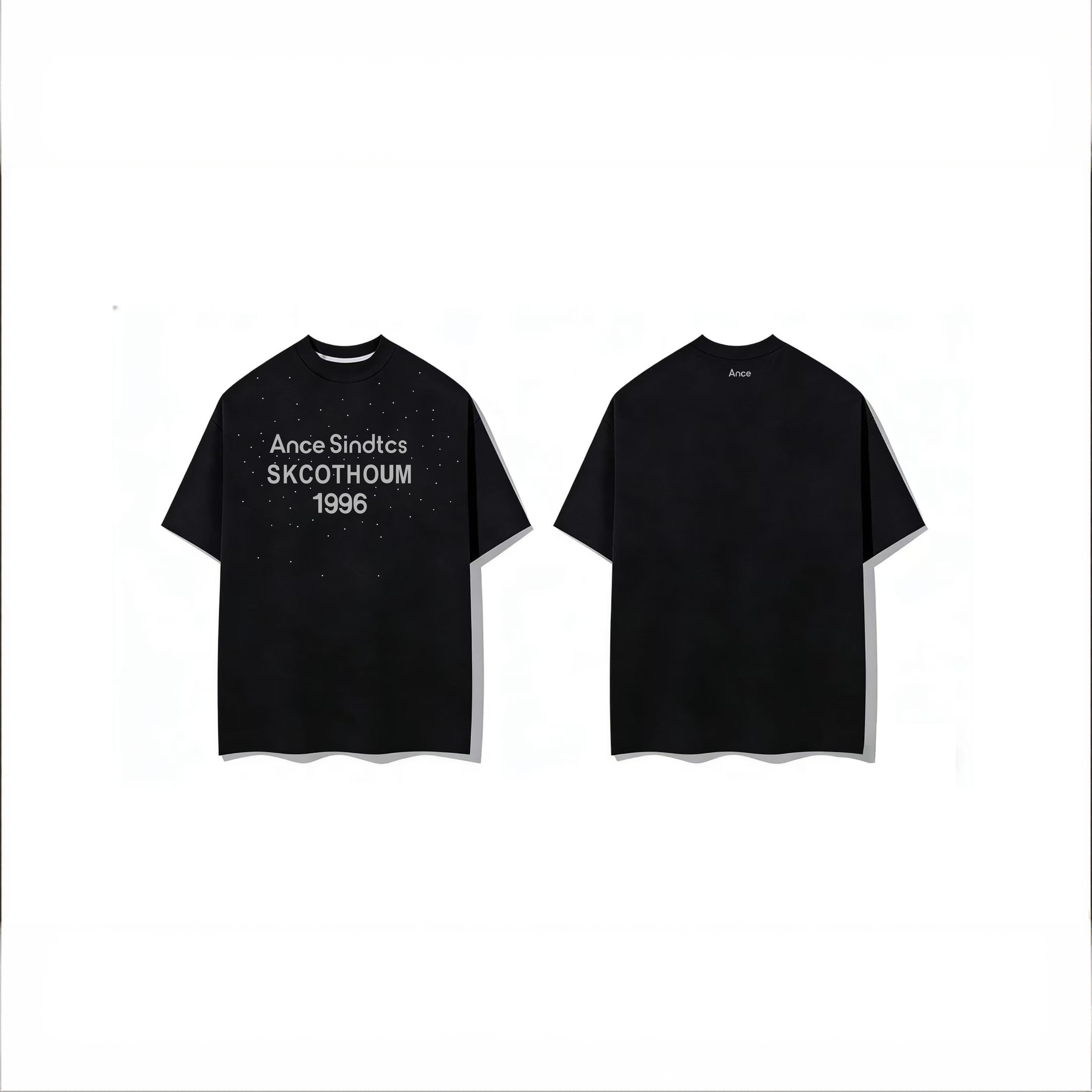 【50号链接】春夏新款轻奢时尚百搭纯棉男女短袖T恤-62105#