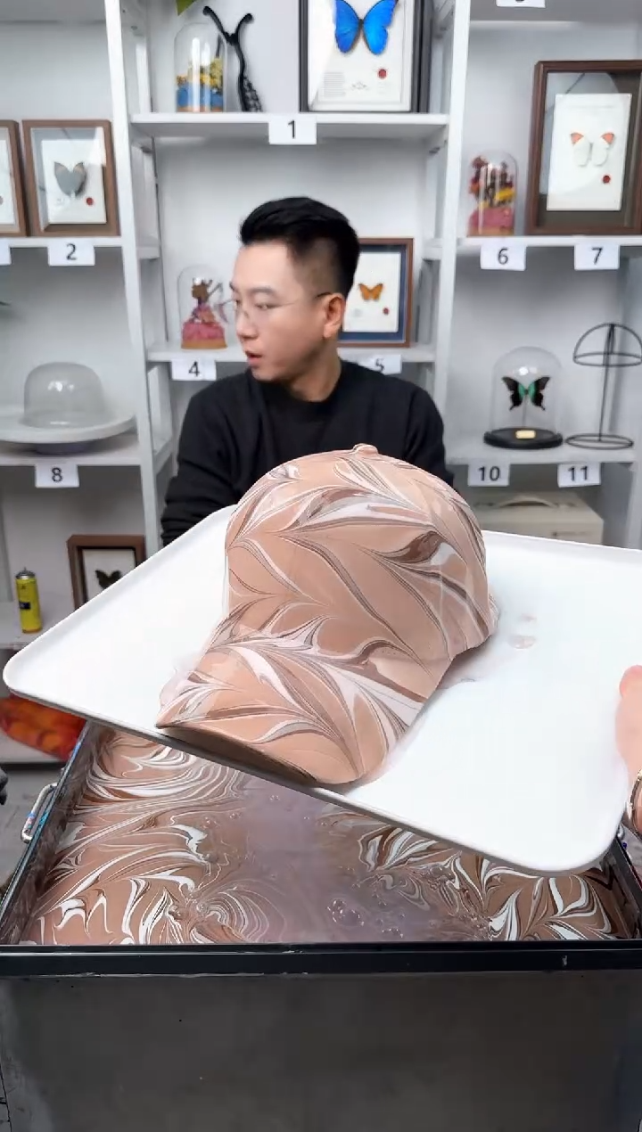 纯棉成人款麦穗纹水拓帽