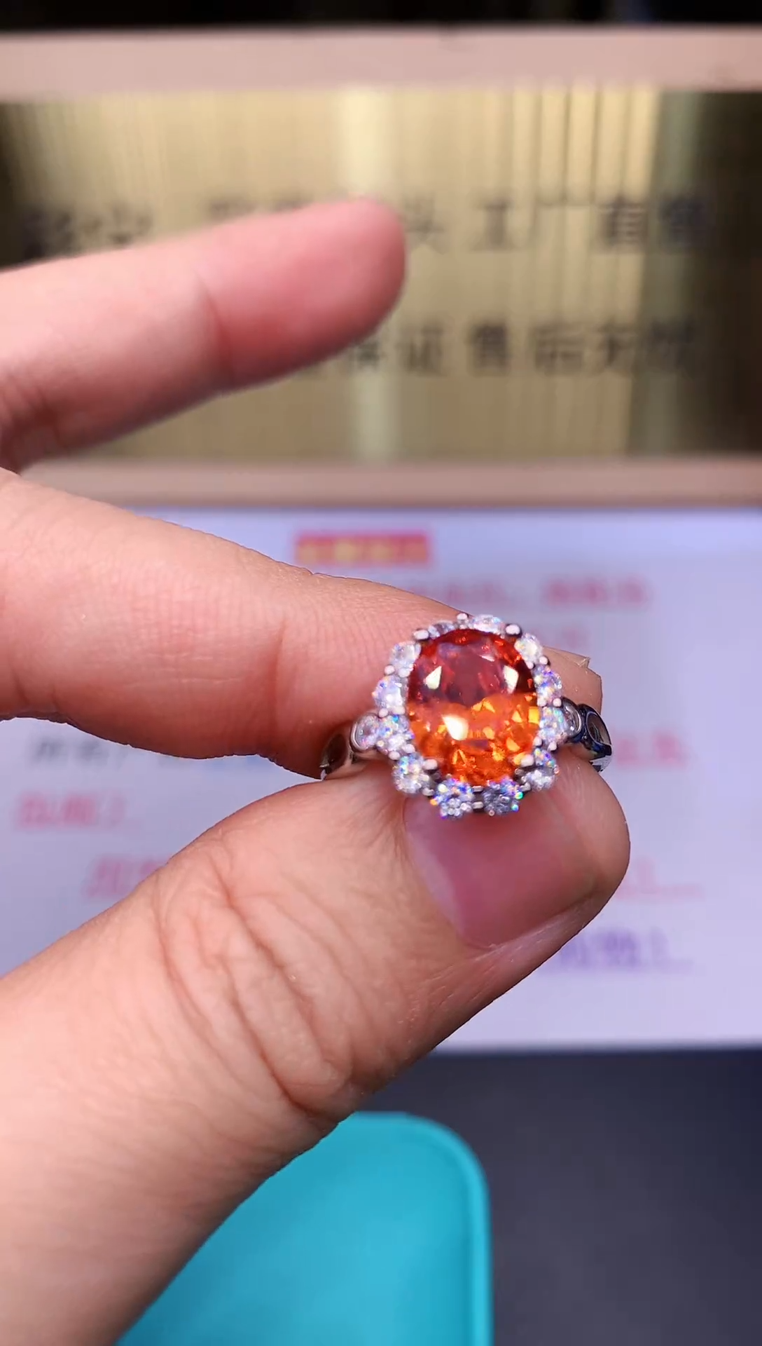 【闪购商品】蓝宝石戒指银S925镶嵌........