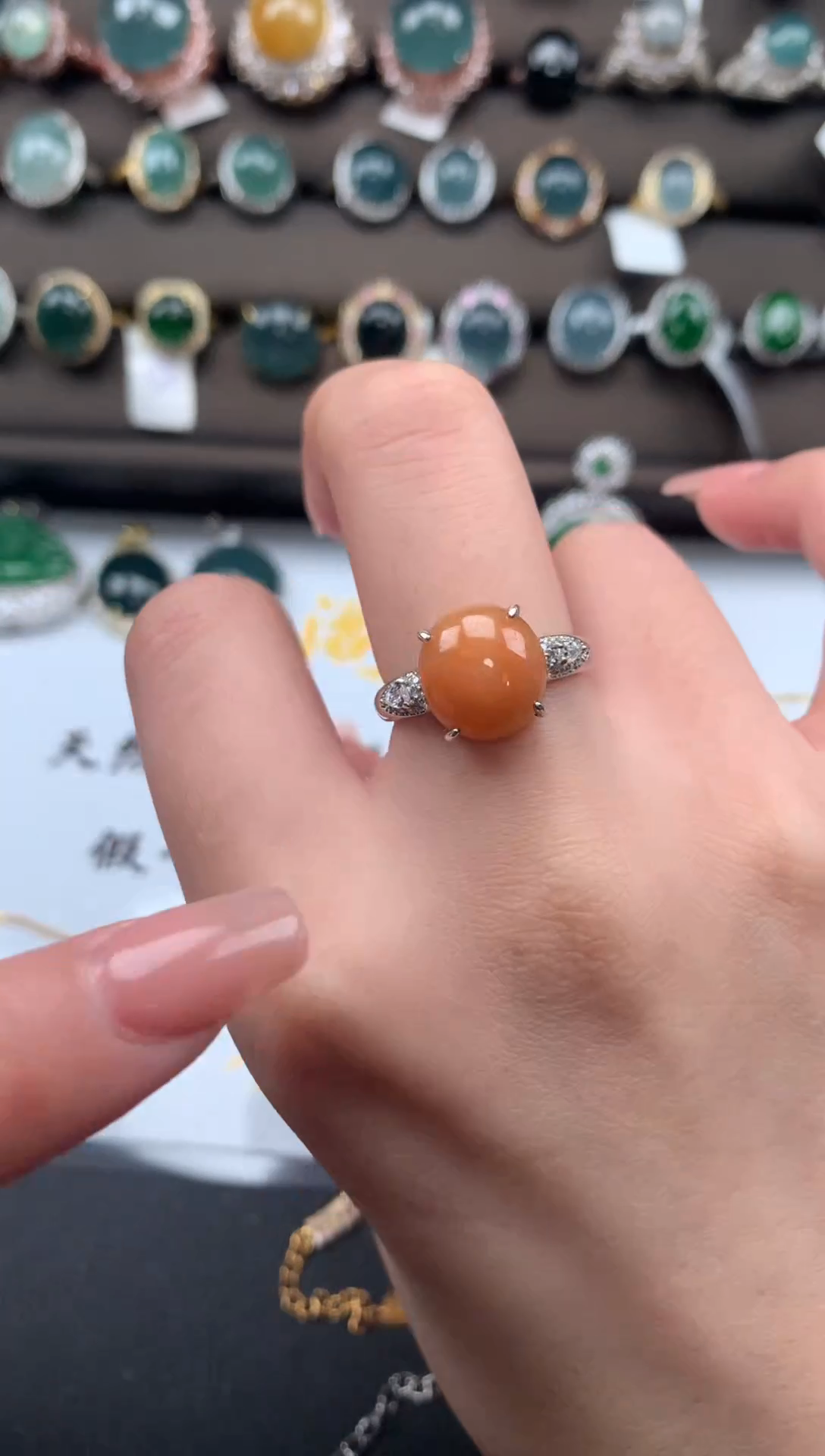 【闪购商品】翡翠戒指银S925镶嵌2414214