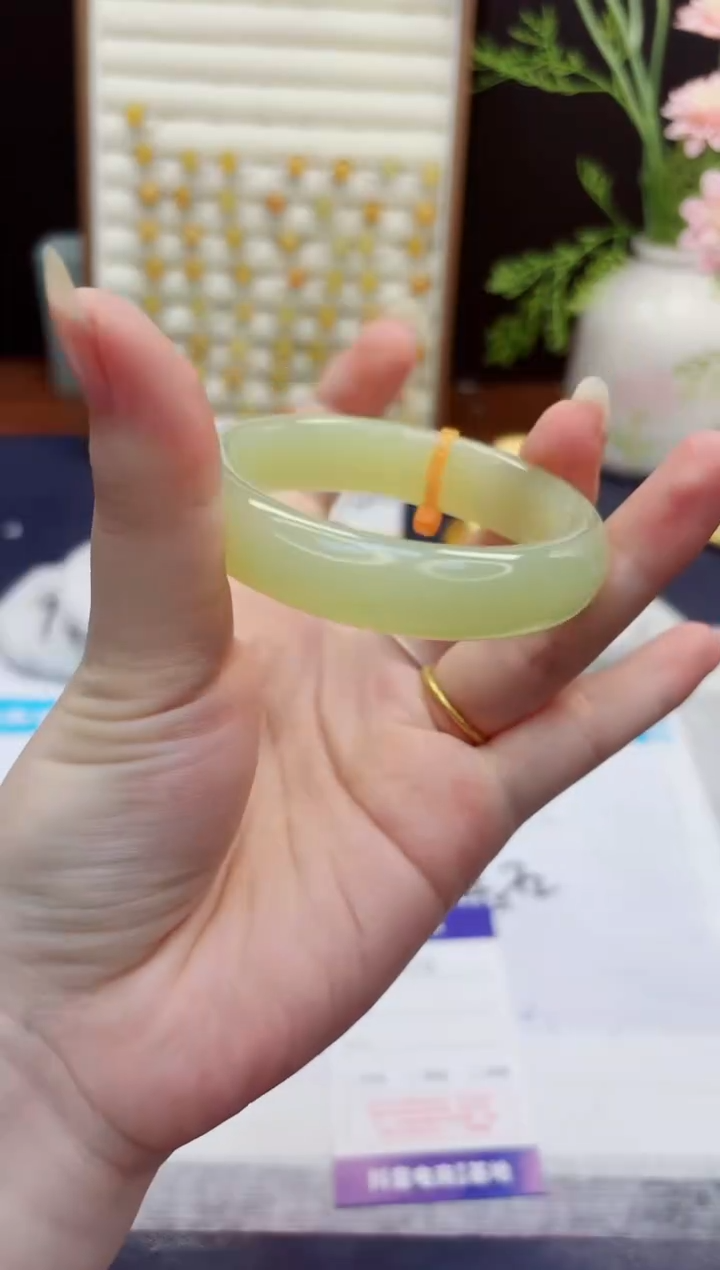 未镶嵌手镯石英质玉172-晴水-圈口51