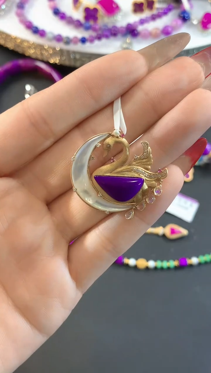 【闪购商品】苏纪石（舒俱来）.18K金镶嵌舒俱来吊坠