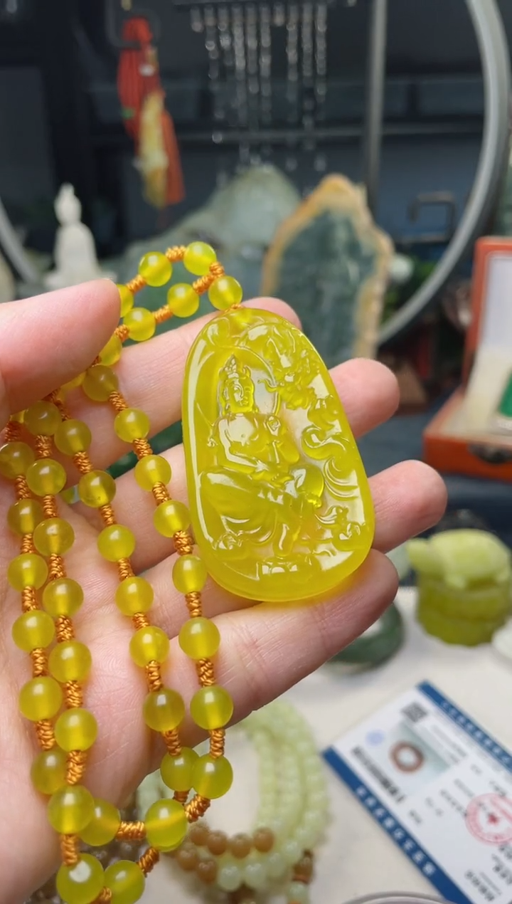 【闪购商品】岫玉颈饰未镶嵌观音