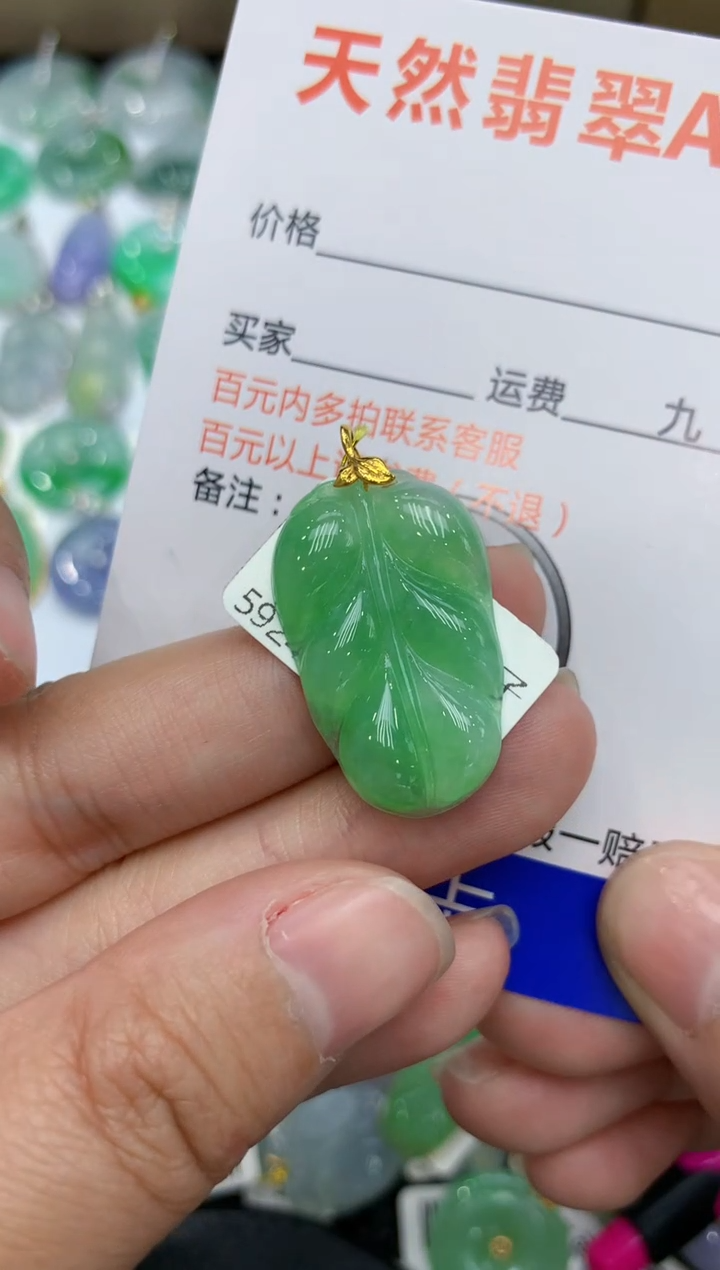 【闪购商品】翡翠颈饰18K金镶嵌1111111111