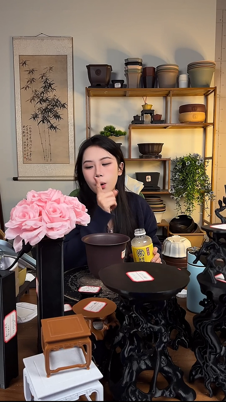 10只15口径金钟紫檀色