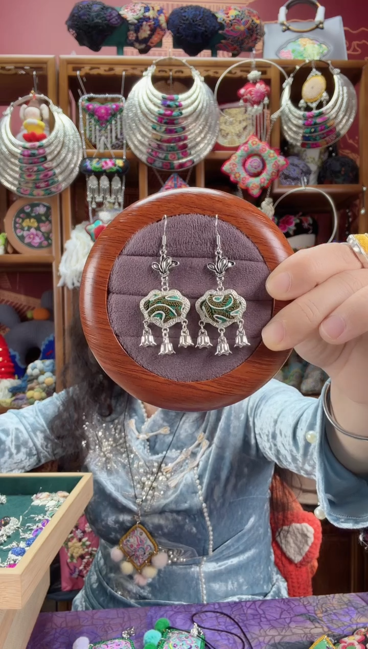 刺绣耳环17甜甜家