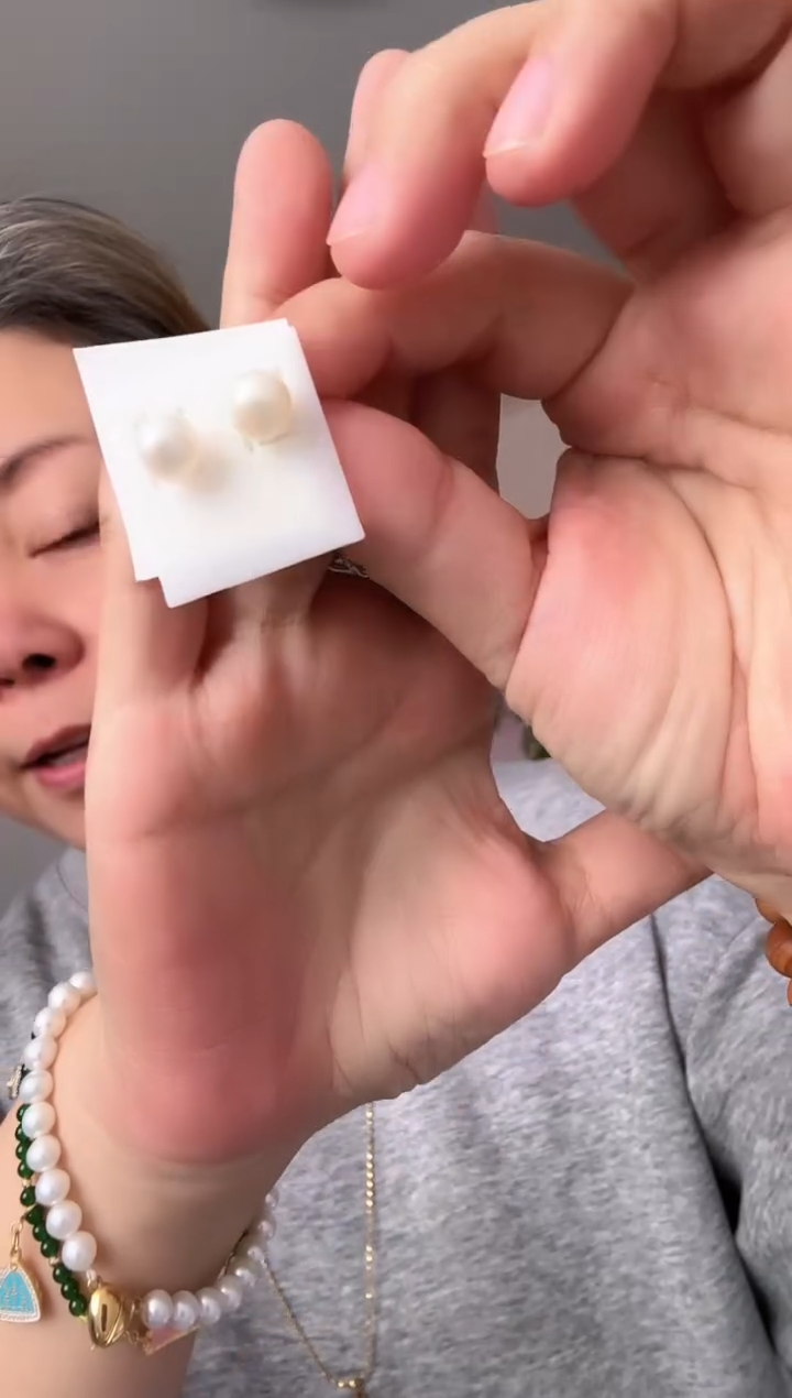 未镶嵌耳饰淡水珍珠珍珠耳饰