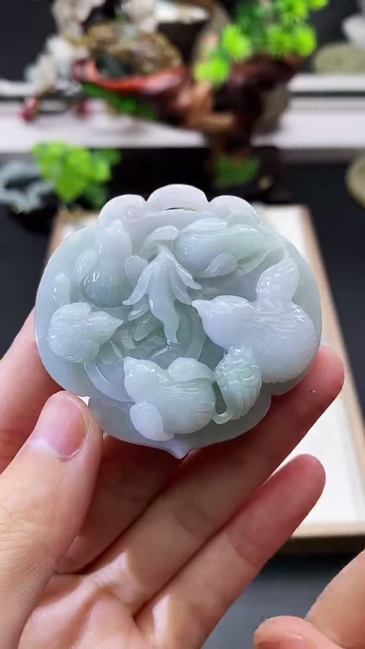 颈饰未镶嵌翡翠天然缅甸A货翡翠