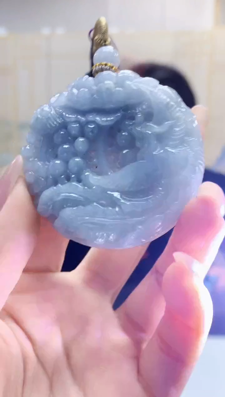 翡翠未镶嵌颈饰5060lr-JJ挂件8