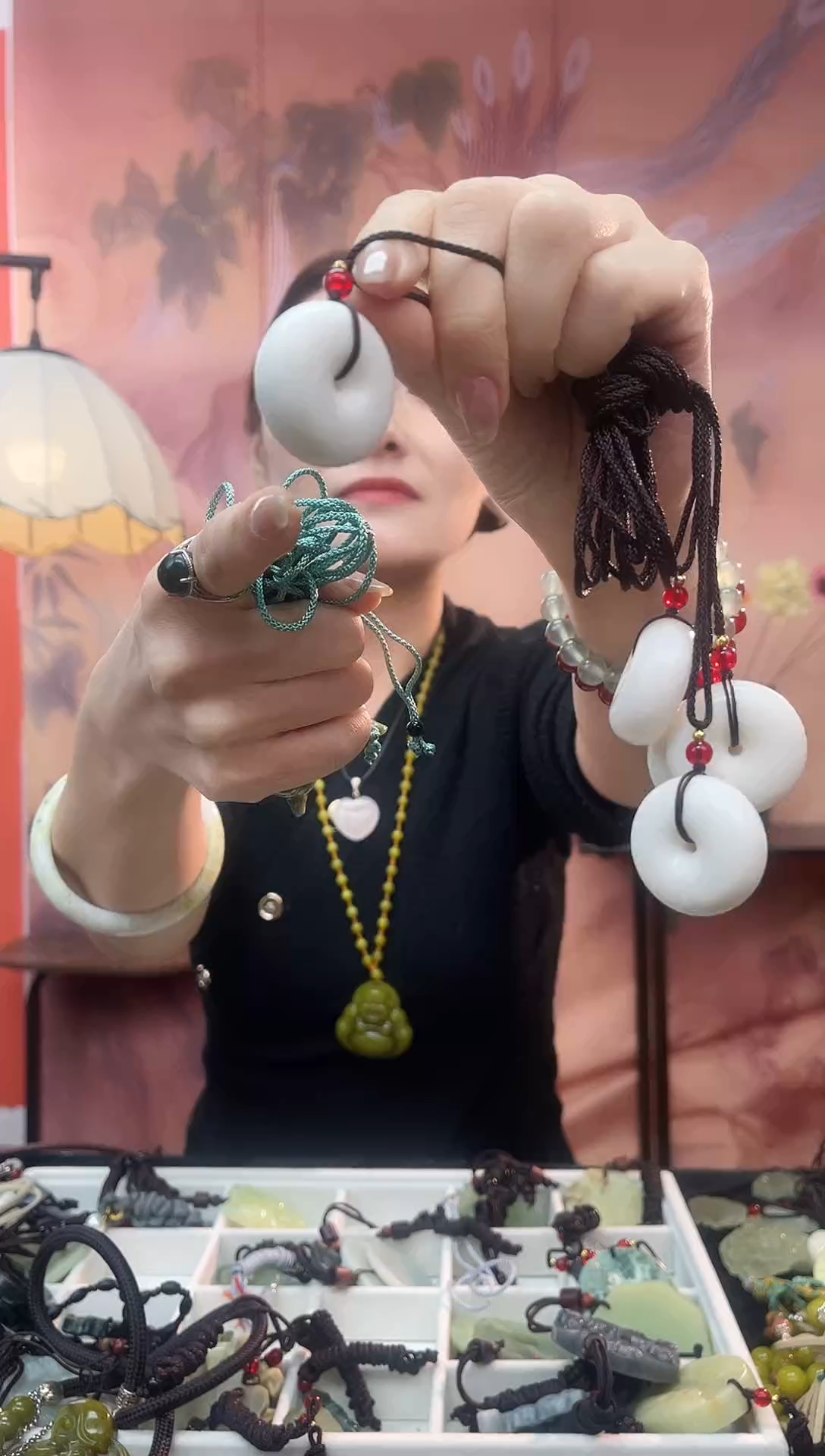 未镶嵌岫玉颈饰汝****女多样性发货其中发一