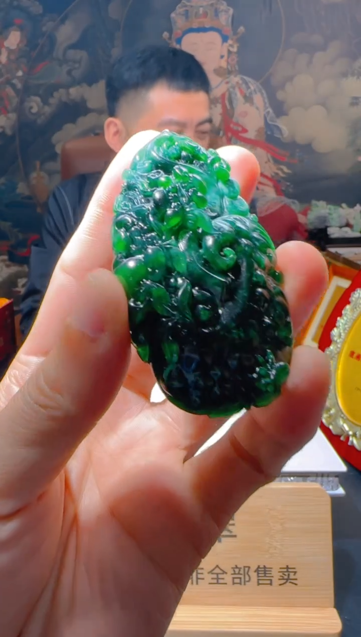 【闪购商品】定制翡翠未镶嵌L-@@QJSXJ215075