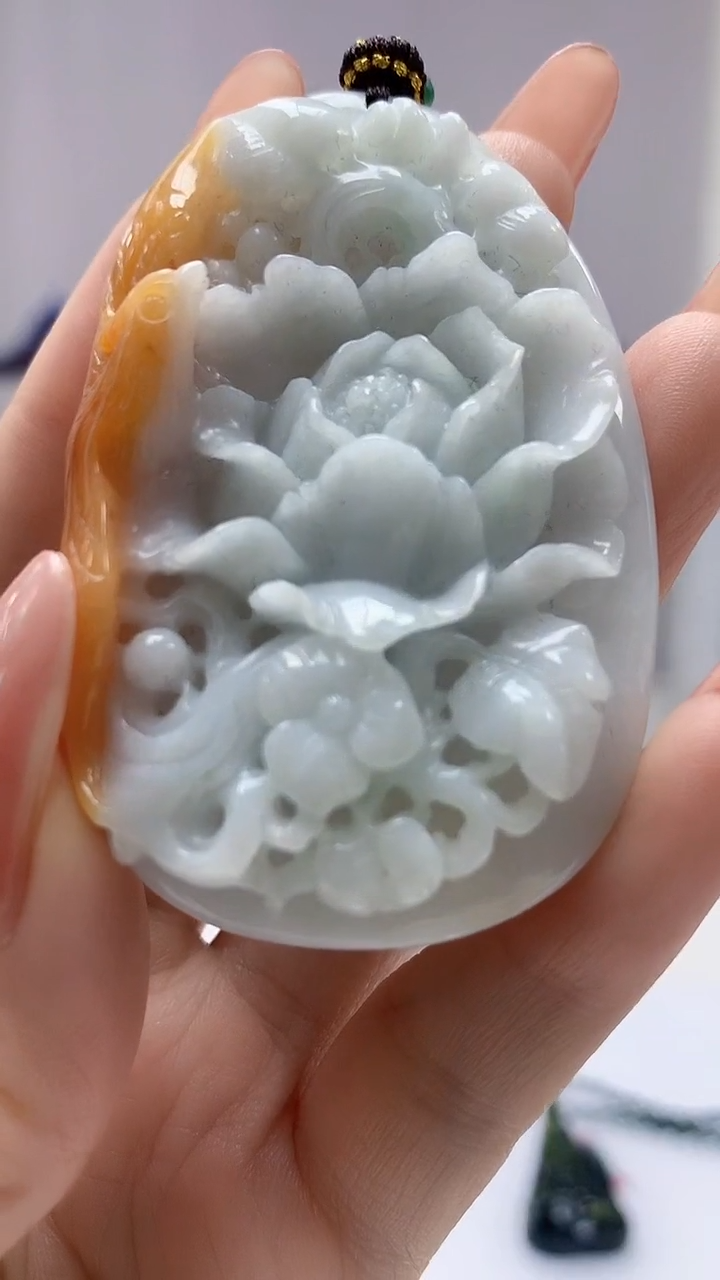 【闪购商品】定制翡翠未镶嵌4852DD-毛货挂件赠珠链165