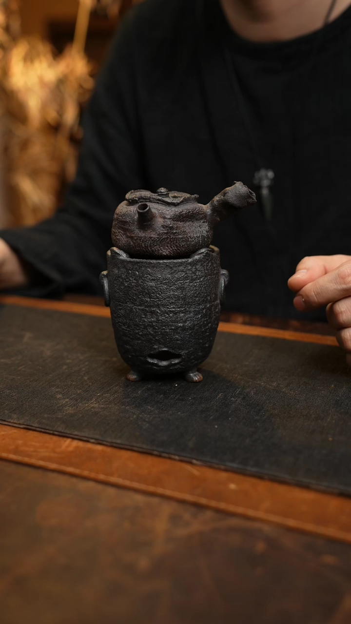 【闪购商品】浟庐紫砂手作小品侧把｝100ｃｃ