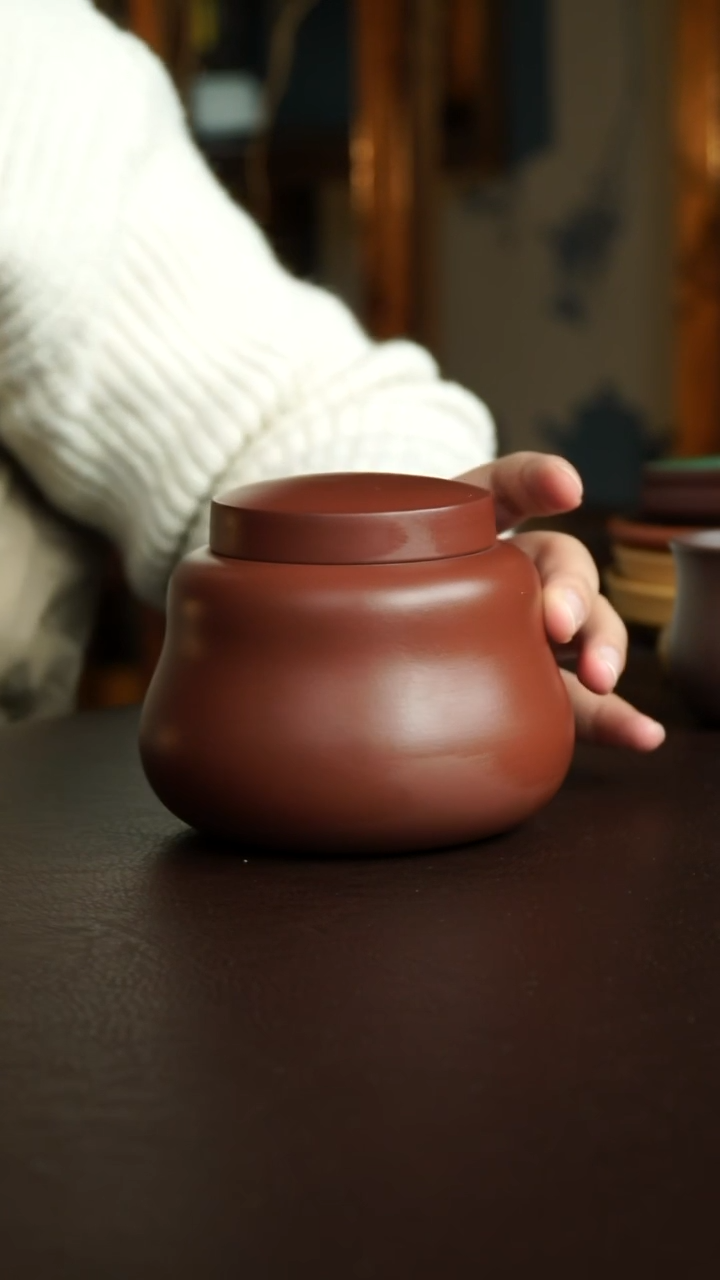 茶杯紫砂29号 特价茶叶罐150克 宜兴紫砂原矿作品