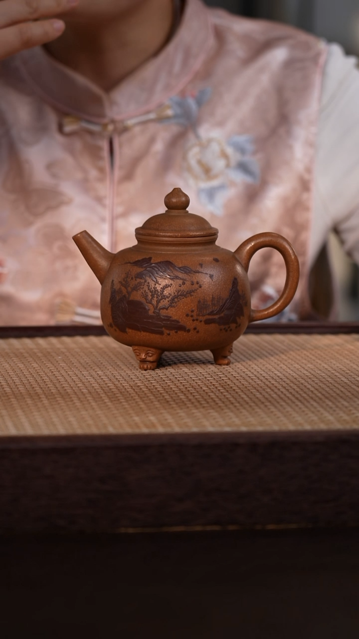 茶壶紫砂老段泥 280cc