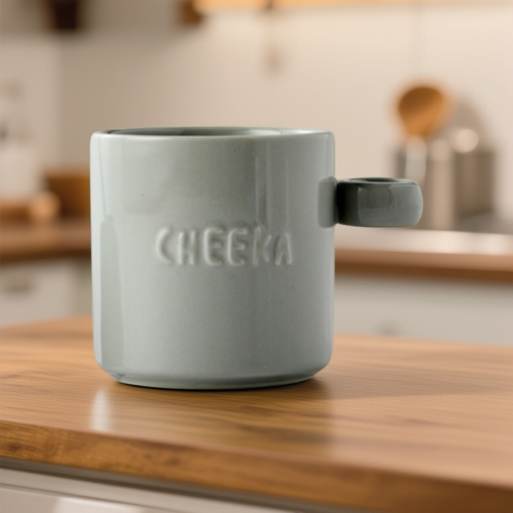 【MDH家】300ML 雾霾灰陶瓷马克杯 欧式茶杯 家用咖啡杯 牙刷杯