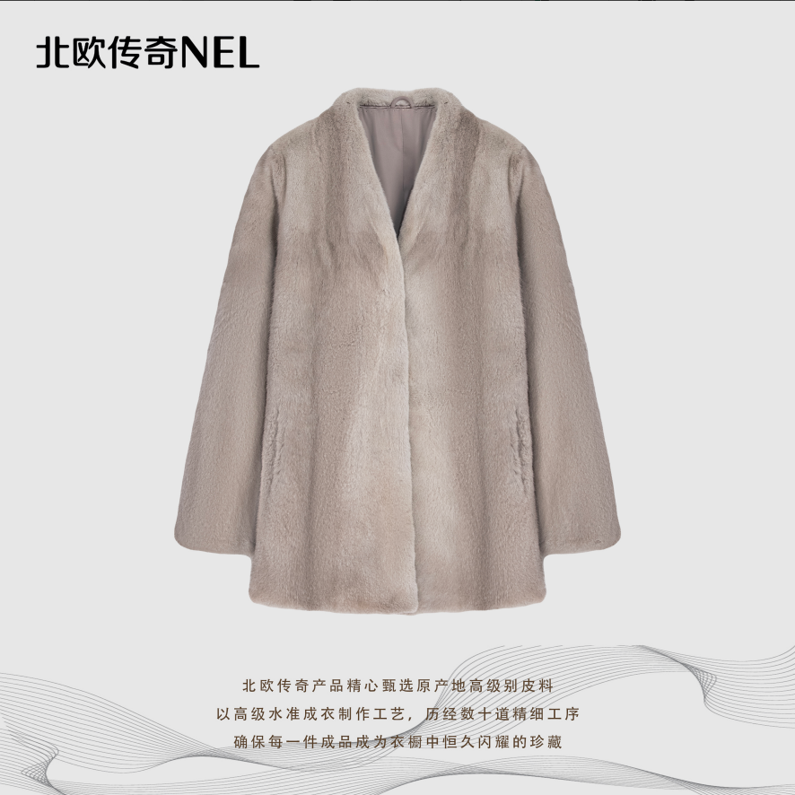 nazi北欧传奇进口水貂外套2428