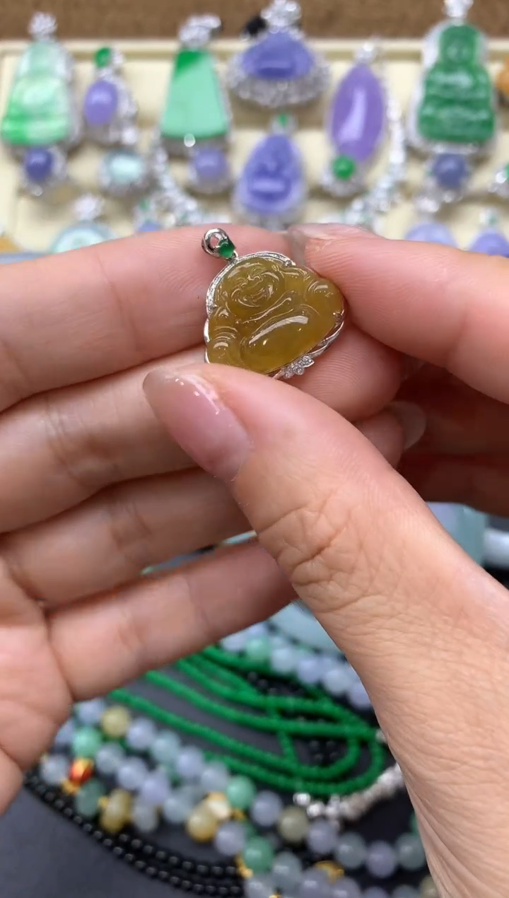 【闪购商品】翡翠颈饰18K金镶嵌183-中国好珍宝