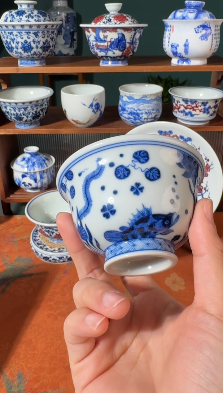 【闪购商品】杯刘建锋桃花鳜鱼压手杯