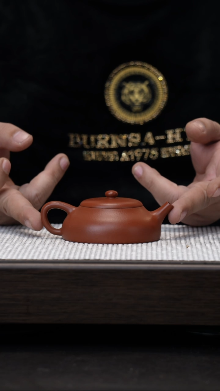 【闪购商品】紫砂茶壶原矿紫砂壶朱泥静乐壶100cc