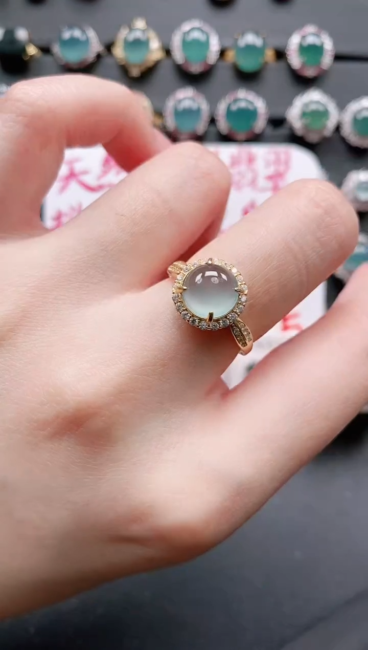 【闪购商品】翡翠戒指银S925镶嵌11111111