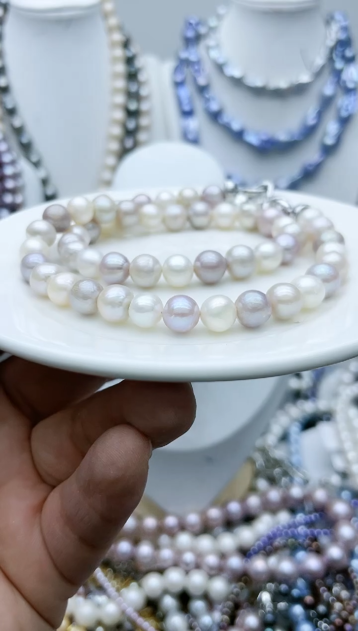 【闪购商品】淡水珍珠颈饰钛钢1