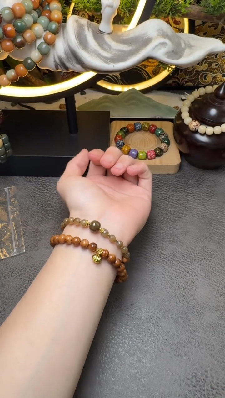 未镶嵌库克吊坠B167库克双圈圆珠