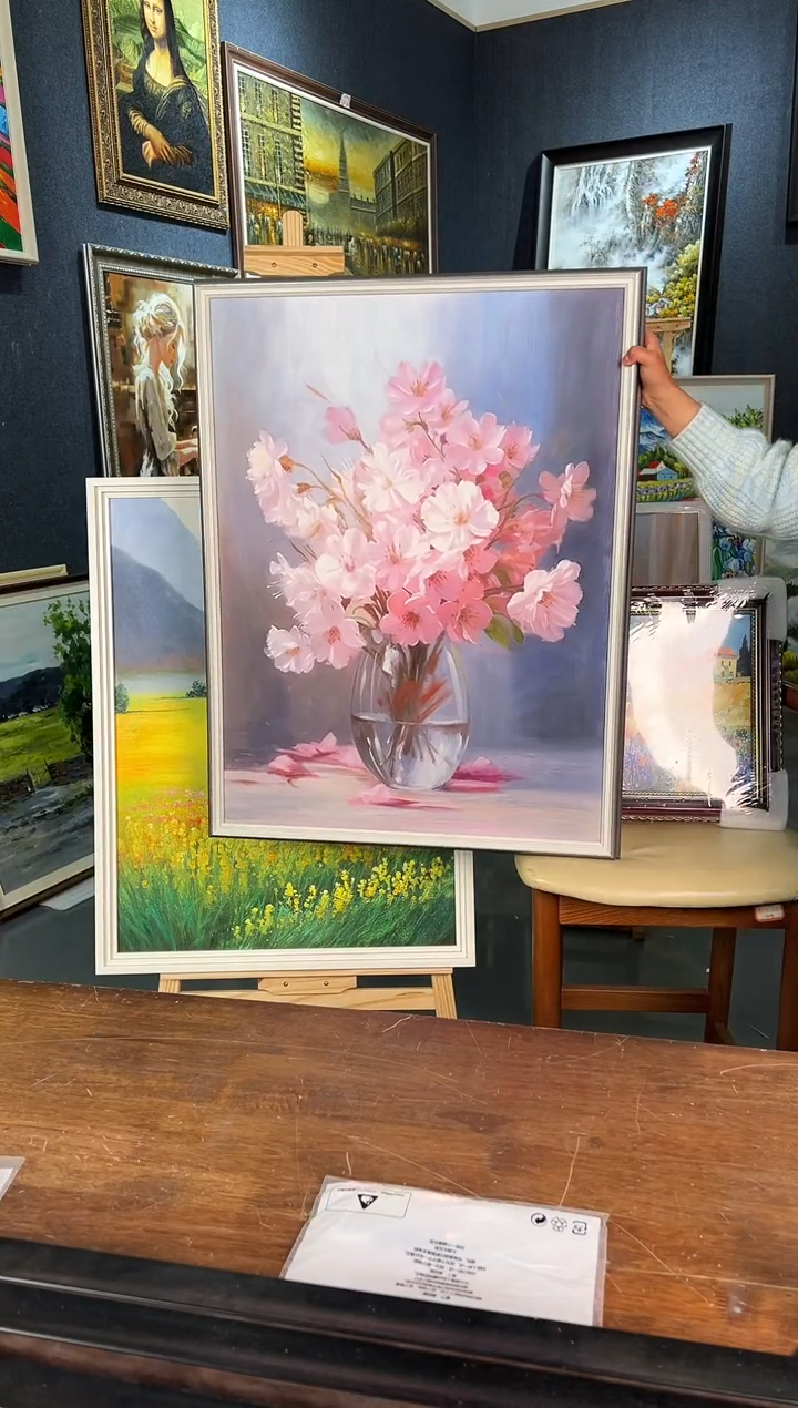 【闪购商品】油画21号 60*80 花卉-手绘油画