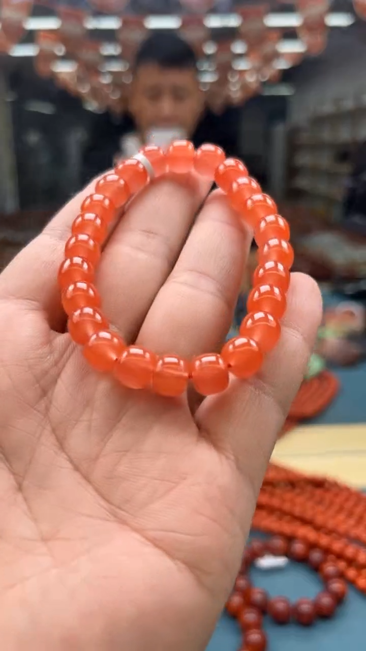 【闪购商品】南红玛瑙手串未镶嵌保山冰红手串