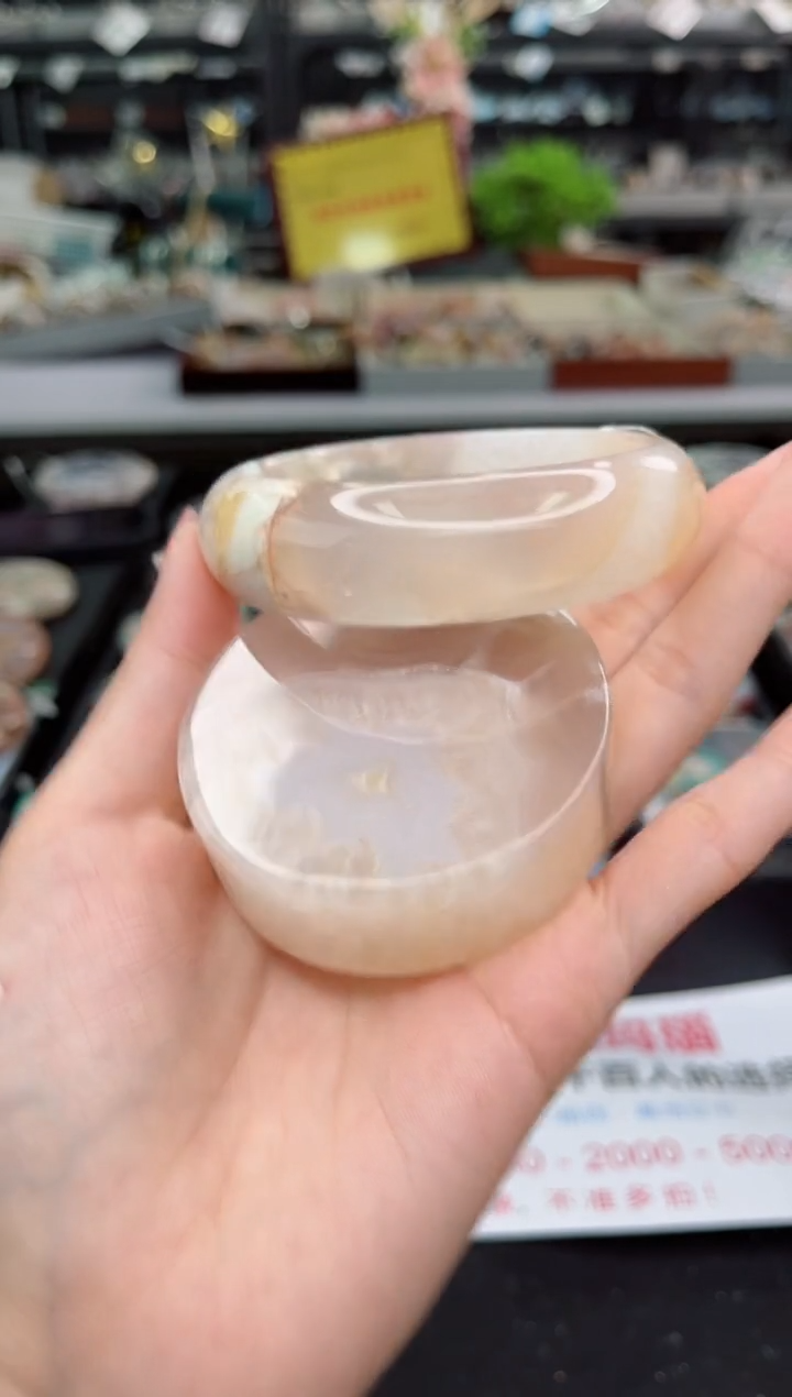 【闪购商品】石英质玉手镯未镶嵌60圈口（赠品镯心）3650431