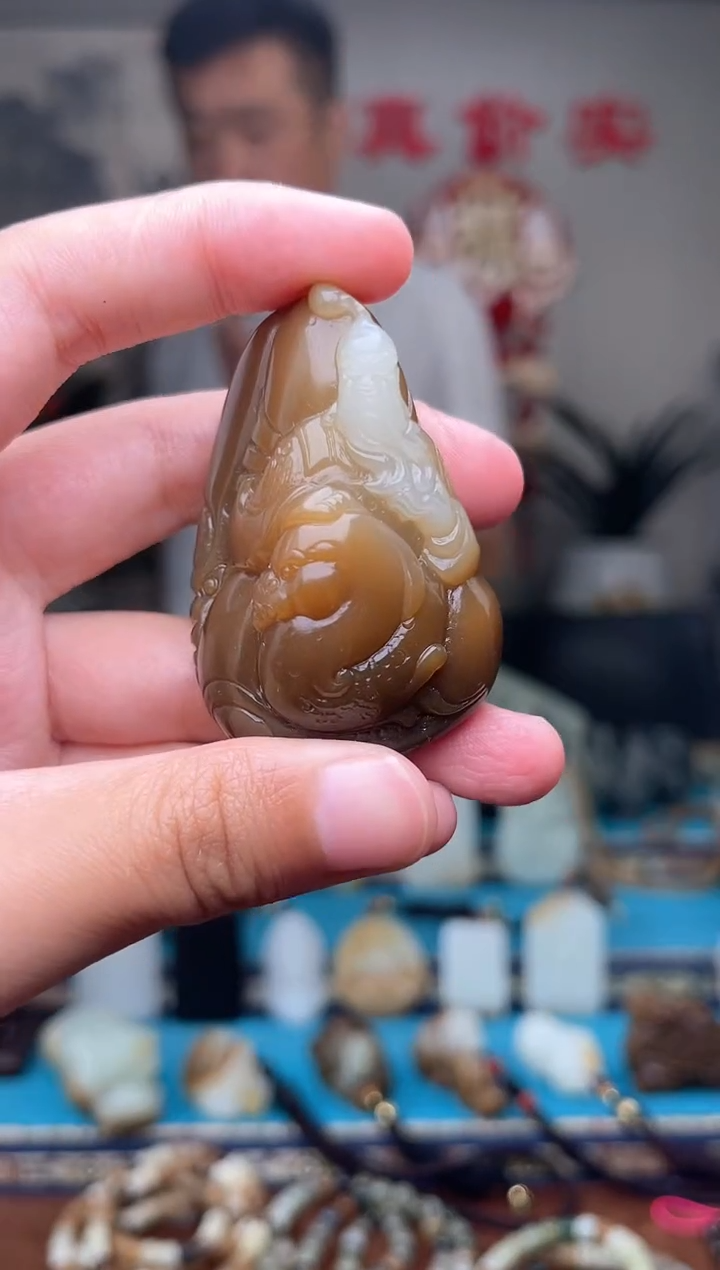 和田玉未镶嵌挂件1