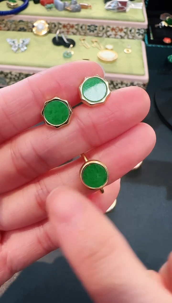 【闪购商品】翡翠颈饰银S925镶嵌套装