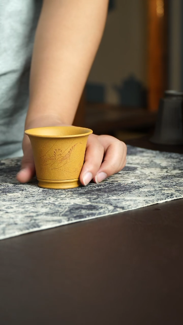 茶杯紫砂35号宜兴紫砂原矿作品主人杯